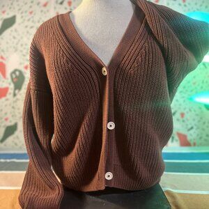 Tradlands Brown Cardigan - S